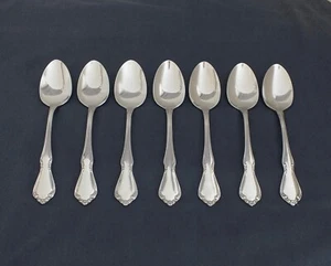 ONEIDA Edelstahl CHATEAU, 7 Teelöffel, glänzend & hell! LotAa1 - Bild 1 von 2