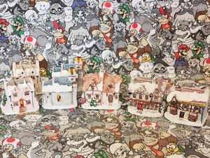 A Dickens Natale 1988 Negozio di Giocattoli Paperone Casa Città Chiesa Macelleria Lotto di 7 - Foto 1 di 16