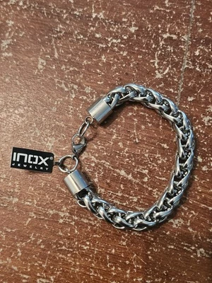 Pulseira de corrente nórdica celta joalheria INOX aço inoxidável masculina 7-1/4" - Imagem 1 de 4