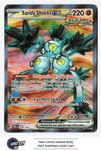 Sandy Shocks ex 228/182 - SV04: Paradox Rift Full Art Ultra Rare Holo NM - Picture 1 of 2