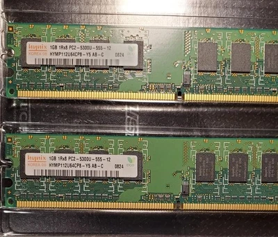Hynex 6GB - 6 x  1GB PC2 5300U RAM Memory - Image 1 of 4