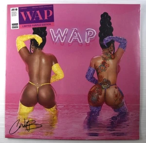 CARDI B & MEGAN THEE STALLION WAP (2020) LIMITED PURPLE VINYL SINGLE NEW SEALED - Picture 1 of 2