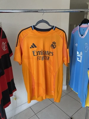 Camiseta de fútbol Adidas Real Madrid naranja AEROREADY para hombre XL NUEVA CON ETIQUETAS IU5013 Foto 1 de 4