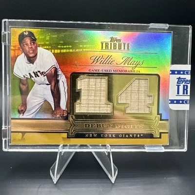 2012 Topps Tribute Debut Digit Relics Willie Mays Bat Card /15 Topps Sealed - Image 1 of 2
