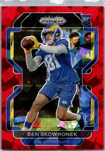 2021 Panini Prizm Red Ice Prizm #413 Rookie Ben Skowronek Los Angeles Rams RC - Picture 1 of 2