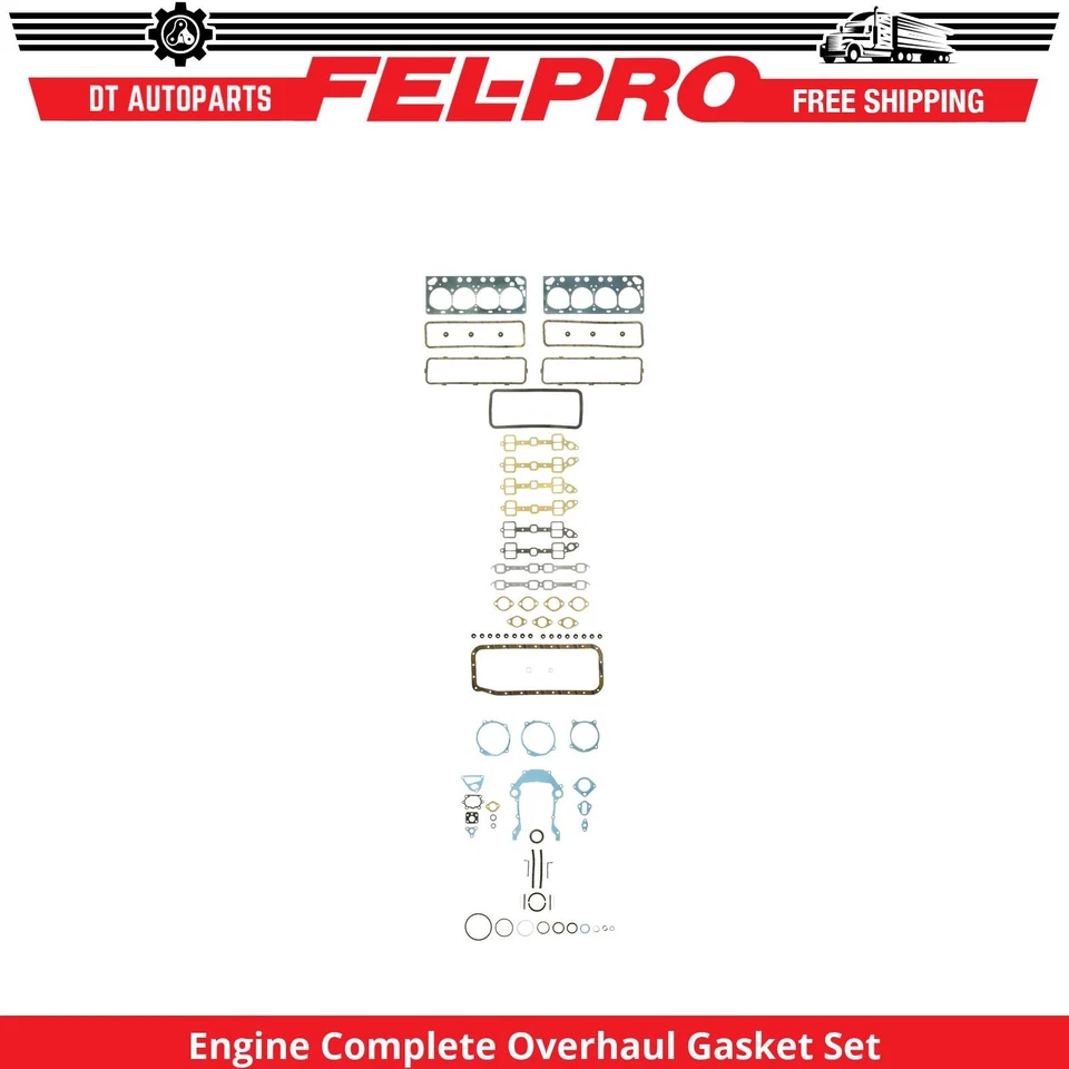 Juego completo de juntas de revisión para motor Mercury Montclair 1955-1960 Fel-Pro 1956 Foto 1 de 1