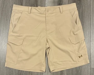 Under Armour Shorts Herren 42 beige Fish Hunter Cargotasche Stretch - Bild 1 von 7
