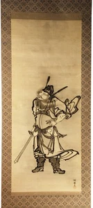 Pergamino colgante de Kano Doshun, imagen de Shoki - Imagen 1 de 1