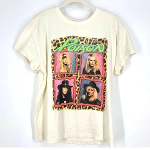 Daydreamer Poison Talk Dirty To Me Tour Tee Short Sleeve Large Cream - Picture 1 of 7