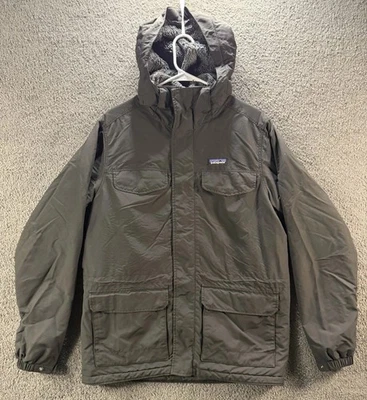 Chaqueta Parka Patagonia Istmo Forrada Sherpa Negra Para Hombre Talla Mediana Estilo 27021 Foto 1 de 4