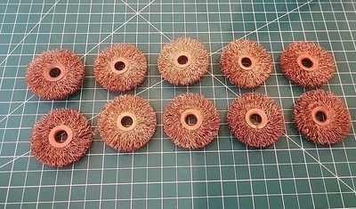 Rueda de pulido de cepillo de cobre de alambre prensado de 10 piezas 2" ¿De colección? - mjkBR Foto 1 de 4