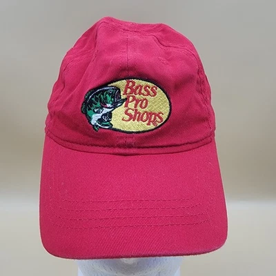 Bass Pro Shops Hat Adjustable Elastic Trucker Baseball Fishing Toddler Cap Red - Image 1 of 4
