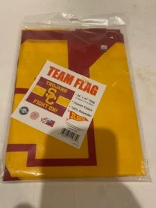 New Large NCAA USC Trojans “Fight On!” Flag 36" X 47" 100% Polyester - Picture 1 of 3
