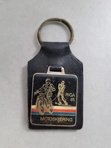 MOTOSKIJERING RIGA 1985 alter Schlüsselanhänger Schlüsselhalter Schlüsselring - Bild 1 von 3