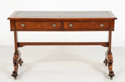 Victorian Library Table Desk Mahogany - Image 1 of 4