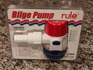 Rule 25DA 500 GPH 1892 Ll3 LPH Standard DC Bilge Pump NEW - Bild 1 von 2