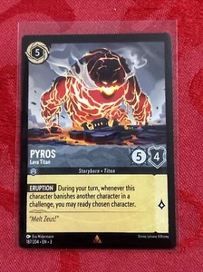 Disney Lorcana Inklands - Pyros - Lava Titan - RARO - 187/204 - Imagen 1 de 7