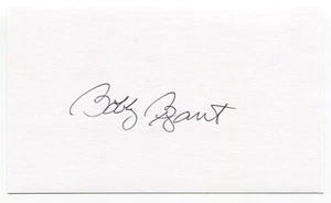 Bobby Bryant Signed 3x5 Index Card Autographed NFL Football Minnesota Vikings - Picture 1 of 2