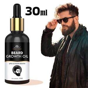 Growing Beard & Mustache Growth Oil with Minoxid, Bergamot & Biotin 30ml/1 oz