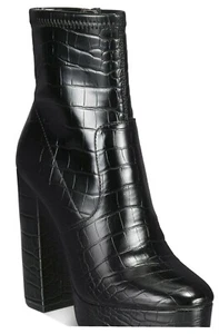 Botines al tobillo ALDO para mujer con plataforma y tacón negros talla 9 - Imagen 1 de 4