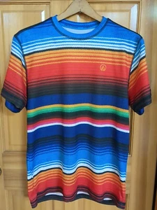 Ink N Burn INKnBURN Men's Sarape Tech Shirt L Large Cinco de Mayo colorful - Picture 1 of 6