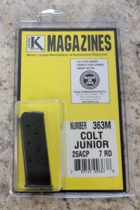 Colt Junior 25 ACP Magazine 7rd Triple K 363M .25ACP - NEW - Picture 1 of 9