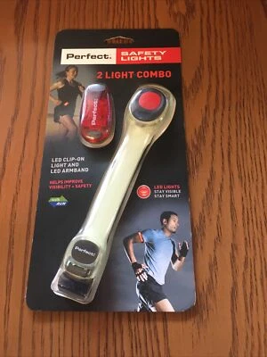 PERFECT CLIP-ON AND LED Safety Lighted Armband for Jogging, Walking and Biking - Image 1 of 4