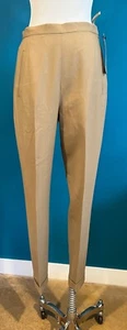 DKNY WOMENS DRESS SUIT PANTS ESSSENTIALS CAMEL COLOR 100% Wool (SIZE 6) NWT - Picture 1 of 7
