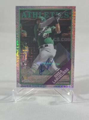 2023 Topps Series 1 Shea Langeliers Silver Pack Rookie Auto SP /249 Athletics - Image 1 of 2
