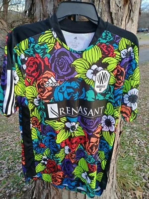 Camiseta de fútbol Adidas Aeroready Nashville SC Tiro Flower Unity para hombre M prepartido Foto 1 de 4