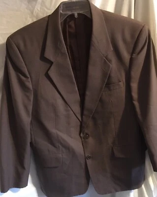 Abrigo deportivo Dario Di Napoli para hombre talla 42S gris a cuadros 2 botones *botón* usado. Foto 1 de 4