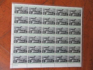 Mint NH United States Federal Duck Stamp Sheet Scott # RW 43. Face $150.00 - Picture 1 of 1