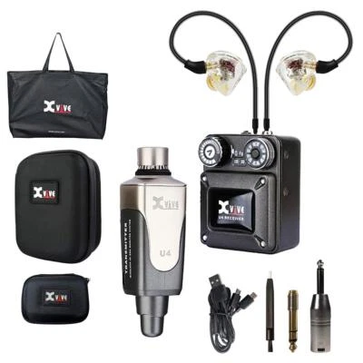 Xvive U4T9 Complete Pro Audio In-Ear Monitor Wireless System, T9 In-Ear Monitors