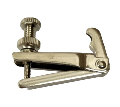 Tiracantino per Violino 1/2 o 1/4 intonatore Violin Metallo Argento Tiracantini - Immagine 1 di 4