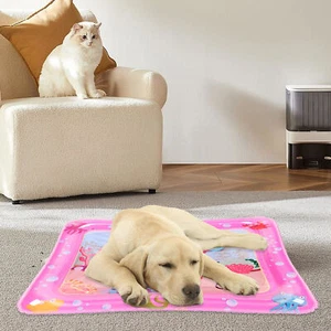 1PC Pet Water Sensor Play Mat Thickened Water Sensory PVC Pad Feel Cool Comfort - Picture 1 of 21