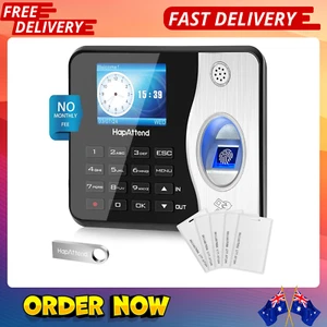 Attendance Machine Biometric Fingerprint Clock in Clock Out Machine Time Clocks - Picture 1 of 9
