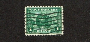 1914-15 U.S.CLASSIC PAN-PACIFIC 1c Green p.10 Sc#401 Used Nice Copy! - Picture 1 of 1