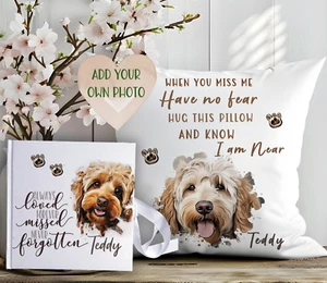 Personalisiertes Gedenkkissen Hund Welpe Haustier Verlust Erinnerungskissen Welpe Andenken Geschenk - Bild 1 von 4