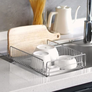 Nineware Erweiterbar In-Sink Geschirr Trockengestell, Verstellbarer Platzsparender Organizer - Bild 1 von 16