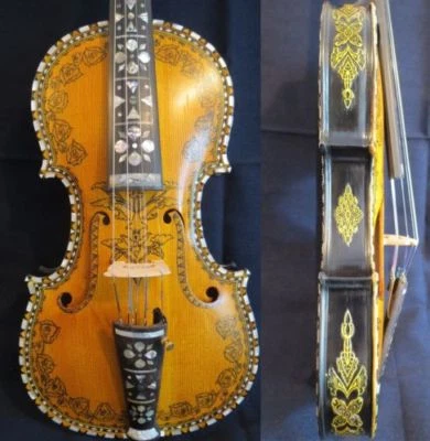 Hardanger Norwegian fiddle 4/4 violin 4*5 Hardanger fiddle great sound #11741 - Image 1 of 4