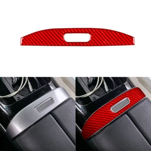 Panel reposabrazos interior de fibra de carbono rojo para Benz Clase C 2022-2023 - Imagen 1 de 9