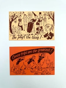 Pair of Vintage Girl Scout Camp Postcards-Unused - Picture 1 of 6