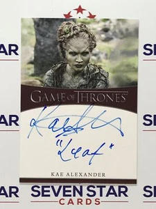 Game Of Thrones Iron Anniversary Auto Kae Alexander "Leaf" 25-50 - Picture 1 of 1
