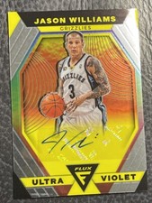 2022-23 Panini Flux Ultra Violet  #UVS-JWL Jason Williams Auto card Grizzlies