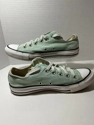 Converse Mint Green All Star Low Top Lace Up Shoes Women 8/Men 6 Sneakers Unisex - Imagem 1 de 4
