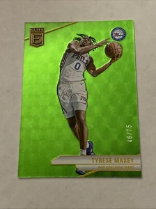 Donruss Elite Tyrese Maxey 2023-24 verde neón #48/75 76ERS - Imagen 1 de 2