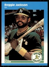 1987 Fleer Update Glossy Reggie Jackson Oakland Athletics #U-49