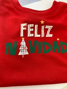 Feliz Navidad T Shirt Infant 12 month Baby Boy Girl Christmas Holiday Top - Picture 1 of 6