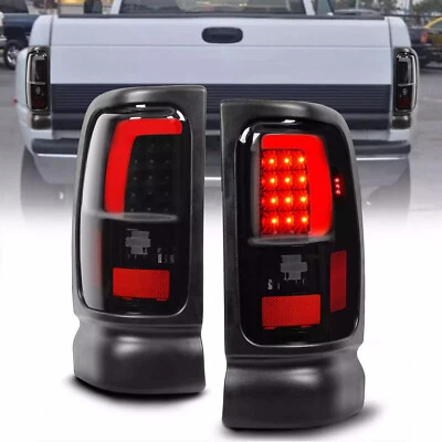 Luzes traseiras de freio tubo de LED fumaça/preto para 1994-2001 Dodge Ram 1500 2500 3500 - Imagem 1 de 4