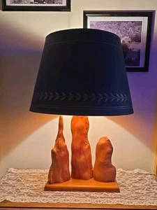 *RARE* Lamp Handmade Made In 1964 Works! Country Woods Americana Rustic Decor - Picture 1 of 12